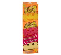 Scrub Daddy + Scrub Mommy - Paquete de 3 esponjas Que cambian de Textura de Doble Cara, Esponja de Cocina súper Absorbente