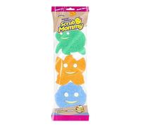 Scrub Daddy Scrub Mommy Special Edition Summer - Esponja Multiusos para Platos sin arañazos, sin BPA y Fabricada con Espuma de polímero, Esponja de Cocina Resistente a Manchas y olores (3 Unidades)