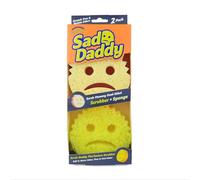 Scrub Daddy y Scrub Mommy Cranky Couple, Esponjas para Limpiar y Lavar Platos, Estropajos de Cocina Multipack antirayaduras, FlexTexture Fregado, Estropajo para lavavajillas, Paquete de 2