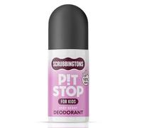 Scrubbingtons Pit Stop - Desodorante infantil de 75 ml, aroma fresco perfumado de secado rápido, aroma a bayas mágicamente natural, sin aluminio ni alcohol para niños pequeños