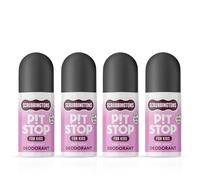 Scrubbingtons Pit Stop - Desodorante natural en roll-on para niños y adolescentes. 98% de ingredientes naturales para pieles sensibles. Sin aluminio ni alcohol - Aroma Very Berry (75 ml x 4 unidades).