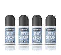 Scrubbingtons Pit Stop Desodorante Roll-On para Adultos, Sin Aluminio, Aroma a Algodón Fresco - Pack de 4 unidades de 75 ml
