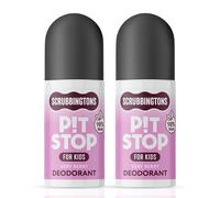 Scrubbingtons Pit Stop Kids Natural Deodorant Roll On Berry 2x 75ml