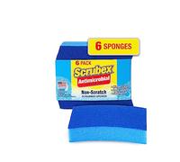 Scrubex Esponja Exfoliante antiarañazos Resistente al Olor, Esponja Multiusos para Cocina y hogar, Segura para Utensilios de Cocina antiadherentes (6 esponjas)