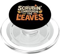 Scrubin' Through the Leaves Pumpkin Spice Nurse PopSockets PopGrip para MagSafe
