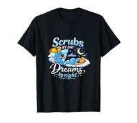 Scrubs by Day Dreams by Night Nurse Night Shift Camiseta