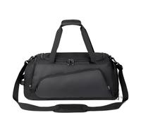 SCRUBY Bolsa de deporte para gimnasio, viajes, seco y húmedo, multifunción, para natación, hombro, bandolera, bolsa de viaje al aire libre, bolsa de lona, Black, Talla única