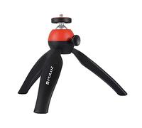 SCRUBY Cabezal panorámico electrónico de rotación de 360 grados con control remoto, soporte de trípode y abrazadera de teléfono para teléfonos inteligentes, color negro