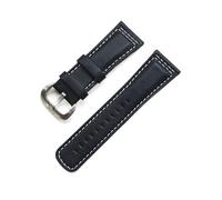 SCRUBY Correa de reloj clásica de cuero genuino de 28mm para reloj Seven Friday, pulsera negra y marrón con hebilla