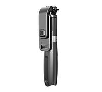 SCRUBY Monopod inalámbrico Bluetooth Selfie Stick de mano con obturador remoto plegable mini trípode para teléfono inteligente cámara de acción (negro)