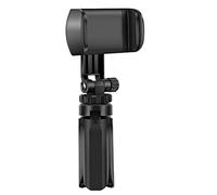 SCRUBY Soporte para teléfono móvil, flexible, plegable, trípode para cámara de teléfono móvil, soporte para selfie, soporte monopié, control remoto de fotos (negro)