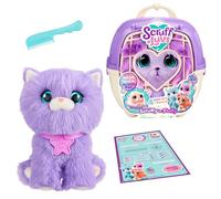 Scruff Mascota de ScruffaLuvs - Gatito - Peluche Sorpresa, 19 cm - Rescata, Lava, descubre y adopta a un Gatito Morado - Incluye transportín Deluxe de 22 cm - Cuida, Mima y Juega - Regalo para niños