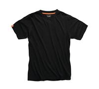 Scruffs Eco Worker T-Shirt Black Camiseta, Negro, M para Hombre