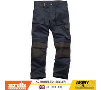 Scruffs Trabajador Trabajo Pantalones Combate Resistente Cargo & Rodillera
