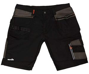 Scruffs Trade Short, Pantalones para Hombre, Negro (Black), 40 ES (32" UK)