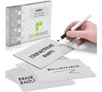 Scrum Tarjetas magnetico y reutizable - 15 x 10 cm - Juego de 25 imanes (Gris)