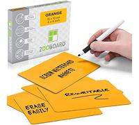 Scrum Tarjetas magnetico y reutizable - 15 x 10 cm - Juego de 25 imanes (Naranja)