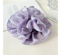 Scrunchies Coletero de doble capa, suave, elástico, skrunschis grande, para mujeres y niñas, accesorio para el cabello (púrpura, 1 pieza)