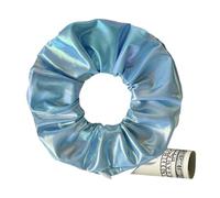 Scrunchies con bolsillo con cremallera para mujer | Gomas para el pelo para cola de caballo | Gomas para el pelo con compartimento secreto, para cabello fino y rizado para mujeres y niñas