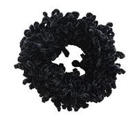 Scrunchies de cabello para niñas Voluminantes Scrunchie Big Hair Bands Bandas elásticas Cabello de cabello Scrunchies Black Velvet Pack