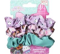 Scrunchies de tela Gabby’s Dollhouse 3 piezas para niñas | Coletitas elásticas con diseños impresos y colores pastel inspirados en la serie de Netflix