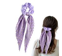 Scrunchies For Women - High Elasticity Fabric Ponytail Holder | Soft Scrunchie Ties, No Damage Styling Accessory, Stretchy Band, Long Medium Fine Hairstyle Support For School Office Travel Party Weddi