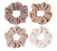 Scrunchies para el cabello de mujer, coleteros grandes de algodón para niñas, tanto para cabello grueso como para cabello fino, sin arrugas, soporte para cola de caballo no daña tu cabello