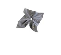 Scrunchies Pelo 1 pieza de pañuelo cuadrado a rayas for el pelo, banda tela for, lazo for, tocado Sensation(Light gray)