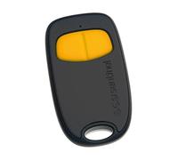 SCS Sentinel, AAM0130, Mando a Distancia de Puerta de 2 Canales con código Secreto Giratorio, frecuencia de transmisión 433,92 MHz, 1 Pila de Litio CR2032, SimplyControl, Amarillo