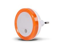 SCS Sentinel - HEC0085 - PlugLight Orange - Luz de Noche para Bebé y Dormitorio Infantil - Eléctrica y Crepuscular - Color Naranja