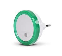 SCS Sentinel - HEC0086 - PlugLight Green - Luz de noche para bebé - Luz de noche para dormitorio infantil - Luz de noche eléctrica para bebé - Luz de noche crepuscular - Color verde