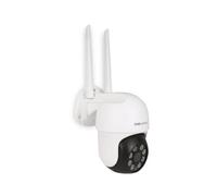 SCS Sentinel OutCam Rotative - Cámara de vigilancia Exterior conectada 2K - Rotación 360° - Visión Nocturna - Detección de Movimiento - Intercomunicación Bidireccional - IP65 - SVI0073
