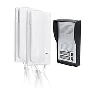 SCS Sentinel - PAF0007 - Intercomunicador de audio con cable de conexión - 2 auriculares interiores, 1 placa de calle exterior, 2 adaptadores de corriente - AudioKit Duo