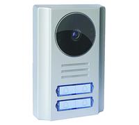 SCS Sentinel PMP0014 - Placa de Calle con 4 Botones para videoportero colectivo de 5 Hilos para Edificios pequeños o residenciales de 4 viviendas - Frente ALU - Ángulo de visión 110° - 4B2