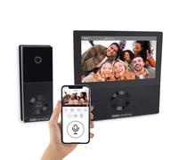 SCS Sentinel - Videoportero Visiowifi Conectado Con Cable - Gran Angular de 110° - Pantalla Táctil De 7'' - Conectividad Wi-Fi 802.11B/G/N - Captura de Fotos Y Vídeos