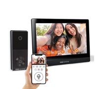 SCS Sentinel VisioWiFi 10 - Videoportero con Cable - 2 Cables, Pantalla táctil de 10" - Videoportero con conexión WiFi - Aplicación móvil - Alcance de 100 m - Vigilancia doméstica IP65 - PVF0058