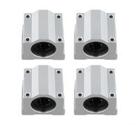 SCS16UU Buje de movimiento lineal de 16 mm Soporte de eje para impresora 3D CNC Máquina deslizante de acero Bloque de carro 4 unidades