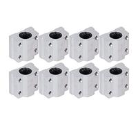 SCS8UU Bloque deslizante de rodamiento de bolas lineal 8PCS |Diapositiva CNC de aleación de aluminio de baja fricción para impresora 3D/máquina CNC |Movimiento suave y alta rigidez