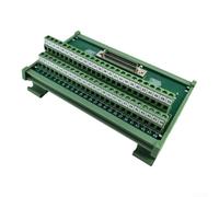 SCSI-50P-CN-F - Bloque terminal de 50 pines con conector CN para carril de sombrero, verde, 139 x 86 x 52 mm, compatible con sistemas PLC e instalaciones industriales