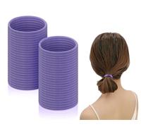 SCSpecial Bandas de goma para el cabello 50 piezas Bandas elásticas para el cabello de 2,5 mm Lazos para el cabello Soportes de cola de caballo - Púrpura
