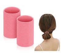 SCSpecial Gomas Pelo ara el cabello 50 piezas Bandas elásticas para el cabello de 2,5 mm Lazos para el cabello Soportes de cola de caballo - Rosado