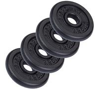 ScSPORTS Juego de Discos de Pesas 4 X 1,25 KG HANTELSCHEIBEN HANTELN GEWICHT GUSSEISEN, PD-B005, B 5 kg (4 x 1,25)