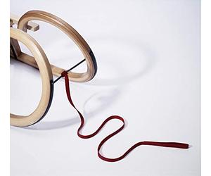 ScSPORTS ziehgurt con botón de Madera, Rojo, 50w0020