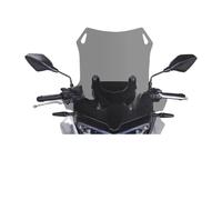 SCSTHRCRA Parabrisa Delantero Motocicleta para VOGE DS625X 625DSX Modificación De Parabrisas Deflector Aumentado Y Ensanchado (51cm Smoke Gray)