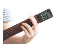 SCT-80 - Herramienta de práctica de acordes de guitarra de bolsillo, entrenador de cuello portátil con tabla de acordes giratoria para principiantes que practican guitarra pequeña (sin sonido, solo