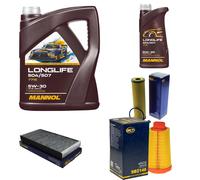 Mannol 7715 SAE 5W-30 Longlife Aceite VW 504.00/507.00 ,MB 229.51 ,4x1 de Litro