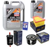 SCT Inspección Set Liqui Moly 6L 5W-30 Para Dacia Duster Logan MCV 1.6 16V