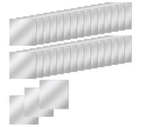 Sctecoau 30 Piezas de Mini Azulejos de Espejo Acrílicos Autoadhesivos, Pequeños Azulejos de Espejo Cuadrados de Alta Definición de 3 Pulgadas para Manualidades, 7,5 X 7,5 cm