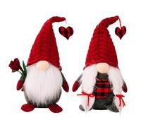 Sctecoau DíA de San ValentíN DecoracióN de Gnomos Regalo de Gnomos de San ValentíN Gnomos de Amor DecoracióN de Felpa Gnomo Sin Rostro Estatuilla de Felpa Gnomos