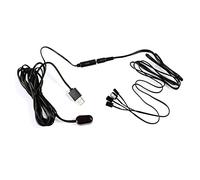 Sctecoau Extensor de IR Receptor de IR de 1 Pieza + Kit de Repetidor de Emisores de Emisores de IR de 4 Piezas Adaptador USB Remoto por Infrarrojos